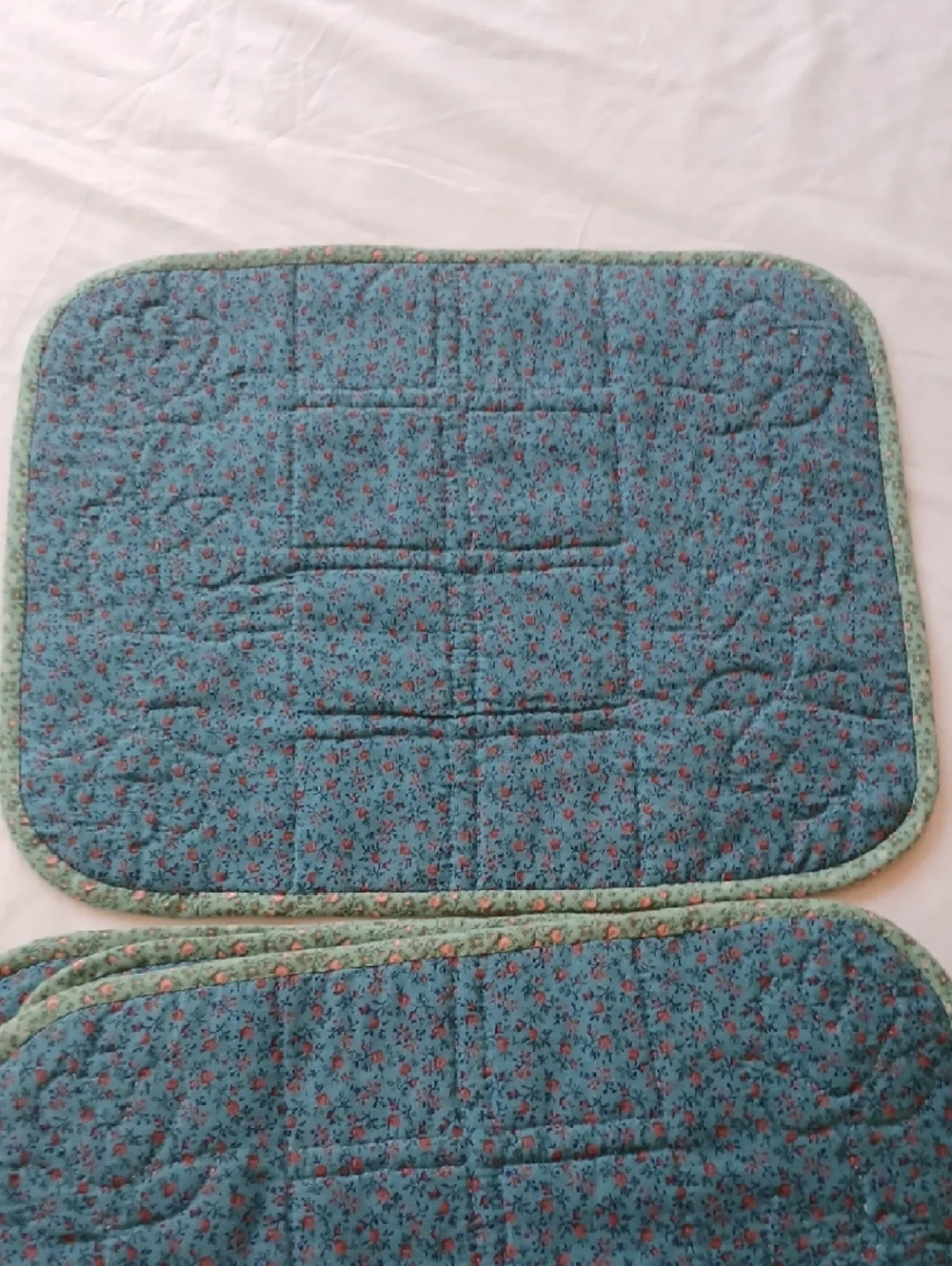 Handcrafted Quilted Reversible Placemats Set of 6